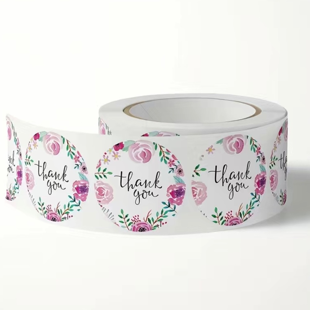 500 Roll of Thank You Stickers - Picture 4 of 6